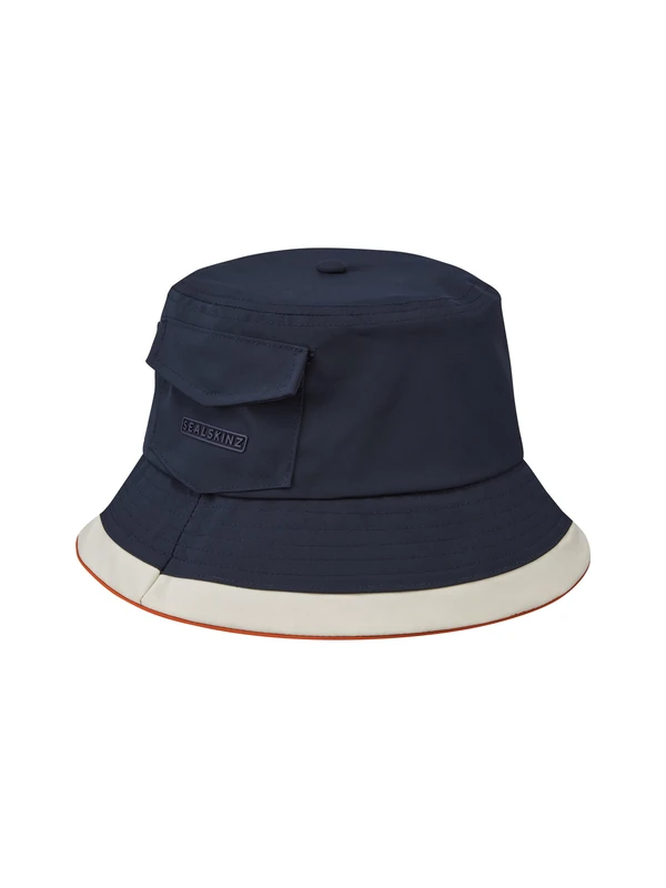 SEALSKINZ | Seething | Unisex Waterproof Lightweight Summer Bucket Hat Two-Tone Design | Festivals, Beach Holiday & Outdoor Activities | UV Protection SPF 40+ | Waterproof & Wearable Navy