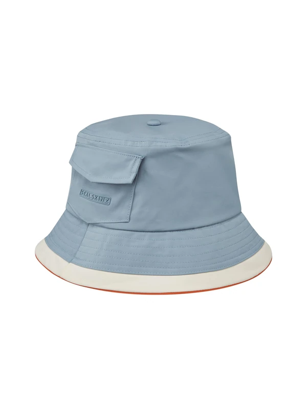 SEALSKINZ | Seething | Unisex Waterproof Lightweight Summer Bucket Hat Two-Tone Design | Festivals, Beach Holiday & Outdoor Activities | UV Protection SPF 40+ | Waterproof & Wearable Blue - Image 1