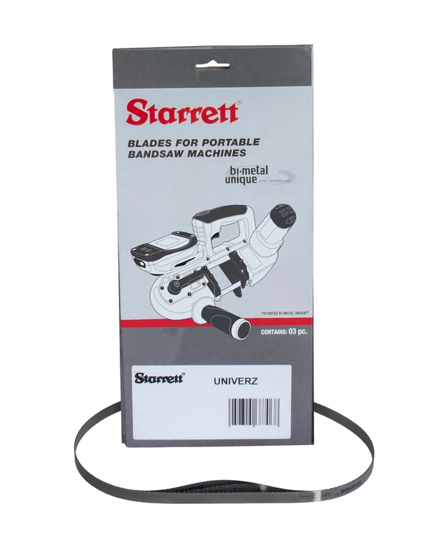 Starrett Univerz Portable Cordless Bandsaw Blades 733 x 13 x 0.35mm - 10-14tpi - Pack of 3