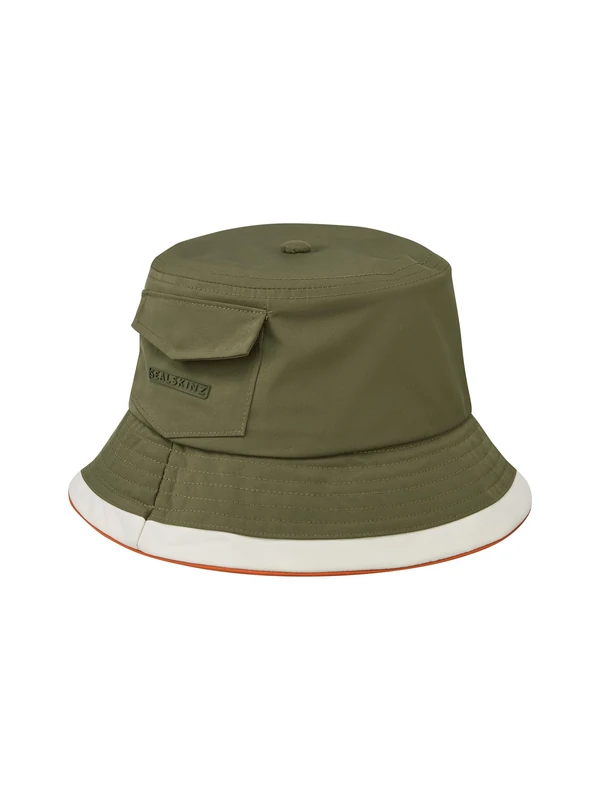 SEALSKINZ | Seething | Unisex Waterproof Lightweight Summer Bucket Hat Two-Tone Design | Festivals, Beach Holiday & Outdoor Activities | UV Protection SPF 40+ | Waterproof & Wearable Olive - Image 1