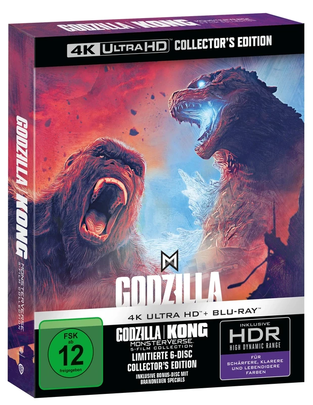 Godzilla Kong Monsterverse limited 5-Film Collection (4K UHD) [Blu-ray]