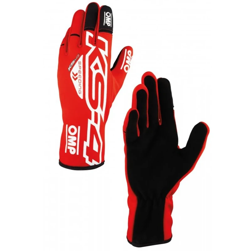 Ompracing Omp Kart Gloves KS-4, Red/White, Size L
