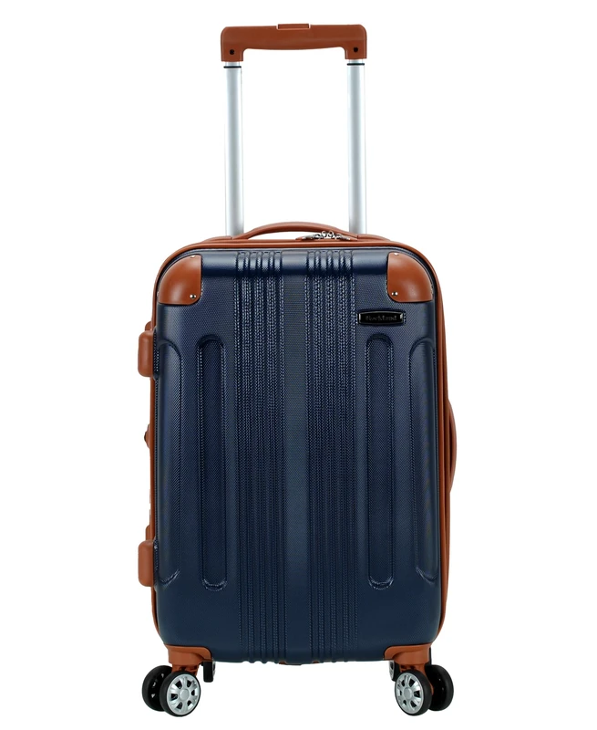 Rockland Hardside Expandable Carry On Luggage with Spinner Wheels, Blue, Blue, Hardside Expandable Carry on Luggage with Spinner Wheels