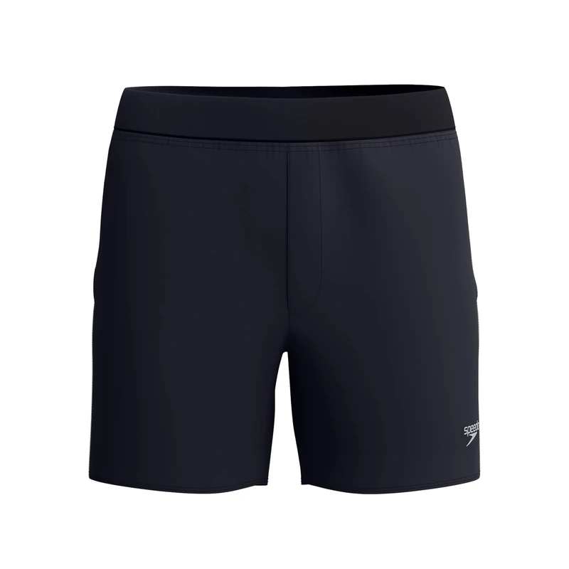Speedo Men's Lookout Volley Shorts | 4-Way Stretch Soft Fabric | Swim | Gym | Run | Quick Drying Shorts, Black, S