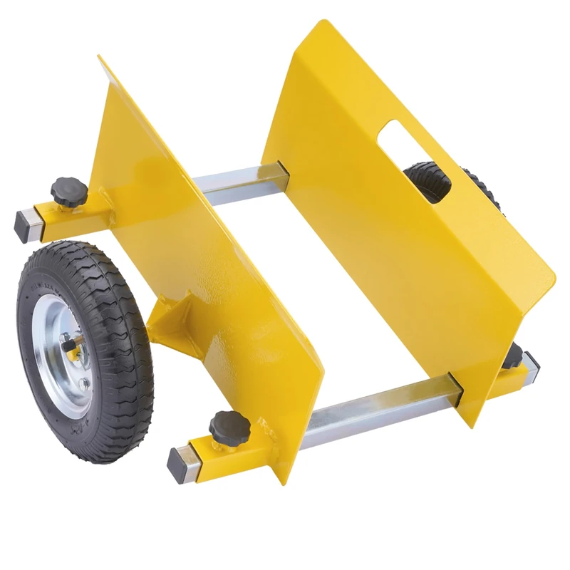 Dolly Trolley,Heavy Duty Panel Dolly,Nisorpa 660LBS Plasterboard Trolley Wheels,Adjustable Drywall Mover with 8" Solid Wheels for Drywall Sheet Material Handling All Terrain Moving Cart (B) - Image 1