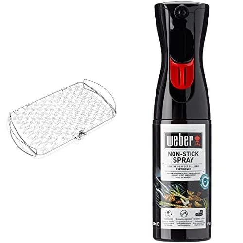 Weber Deluxe Grilling Basket - Stainless Steel BBQ Grilling Basket with Vented Design for Grilling Vegetables, Small Meat Portions, and Side Dishes - 40.6cm x 25.4cm