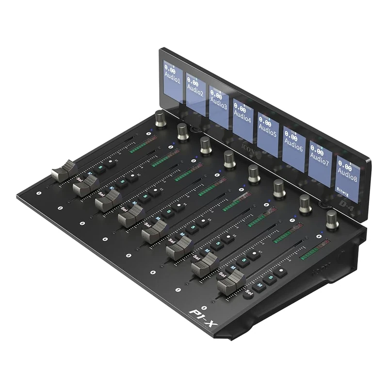 iCon Pro Audio P1-X/D4 USB MIDI DAW Controller Extension Display Bundle