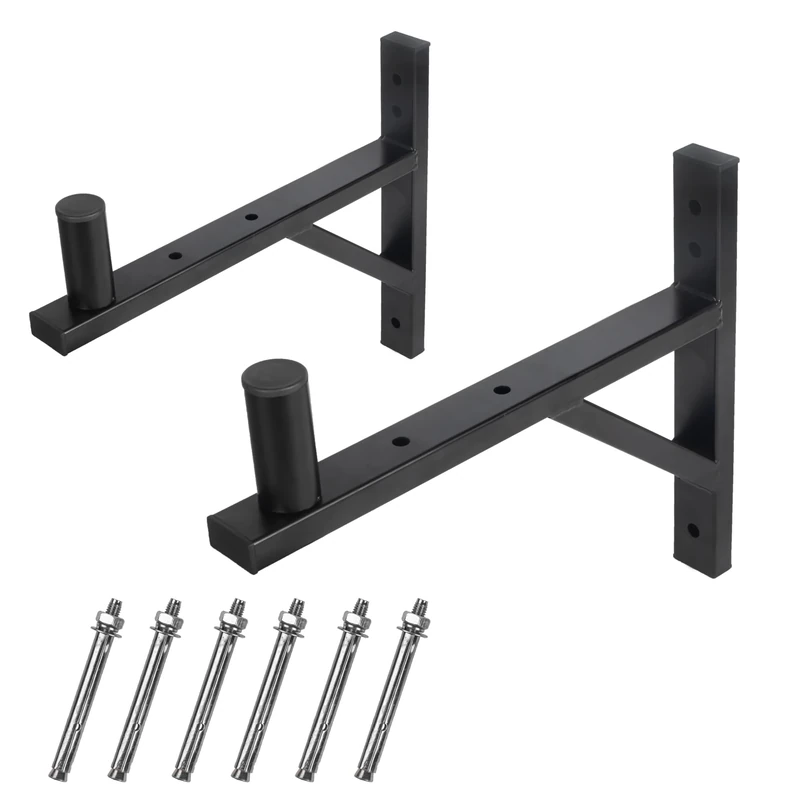 ZSHIGANMA PA Speaker Mounting Brackets Holds up to 110lbs,Dual/Pair Heavy Duty Big Speaker Wall Mount,Speaker Holder-Speaker Stand-Sound System-Speaker Pole-Speaker Bar for Wall Mount, Black