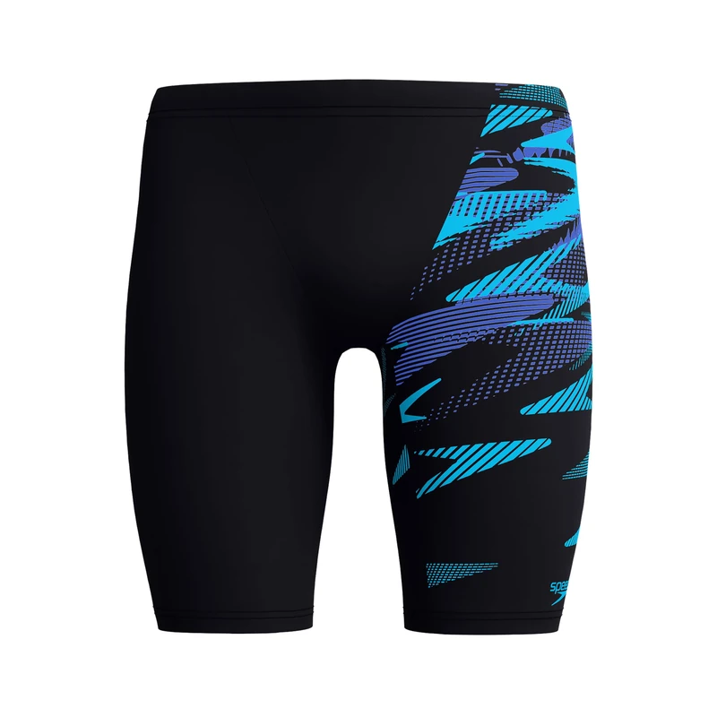 Speedo Men's Hyperboom V-Cut Jammer | Quick Drying | Training | Fitness | Chlorine Resistant Swimwear, Cobalt Pop, 26 - Image 1