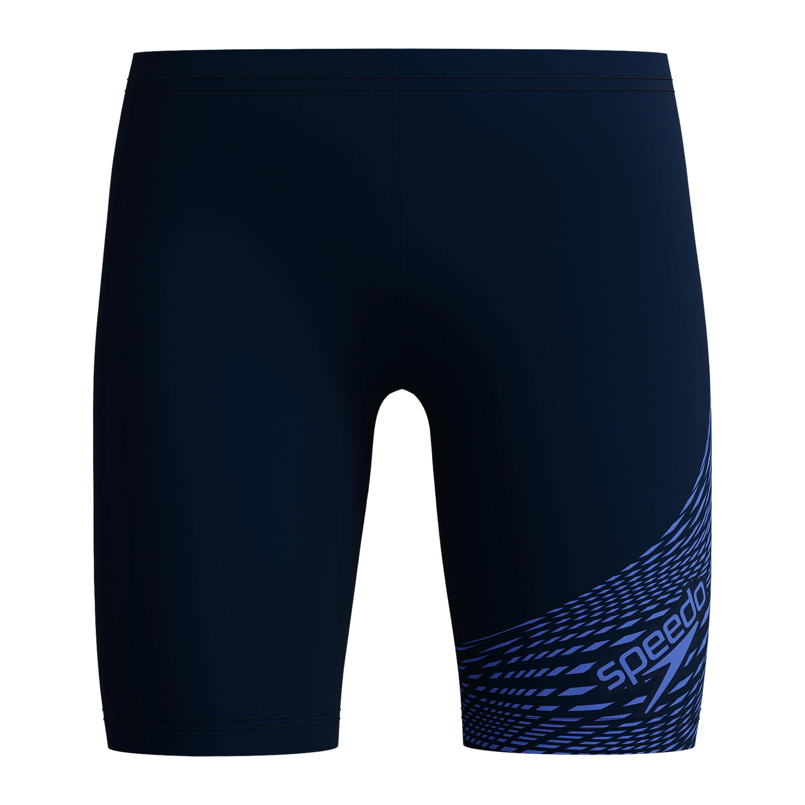 Speedo Boys Medley Logo Jammer | Kids Swim Practice | Technical Fabric | Athletic Design, Cobalt Pop, 5-6