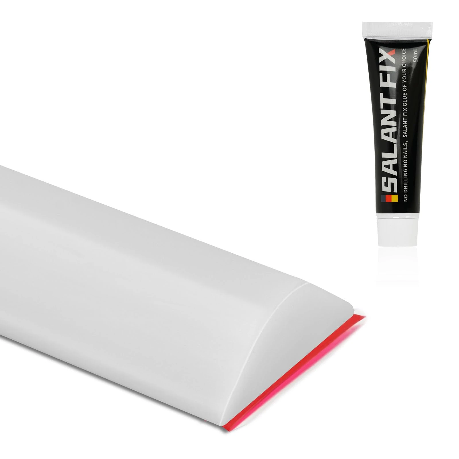 Flintronic 1M Wet Room Floor Barrier, Shower Threshold Water Barrier with 20G Glue, Silicone Water Retaining Strip for Kitchen, Bathroom