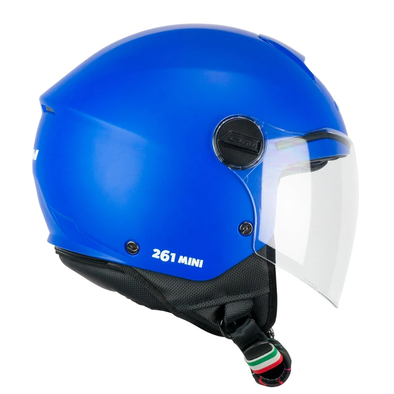 CGM Open Face Young Helmet, 261A MINI MONO Matte Blue, YXS (47 cm)