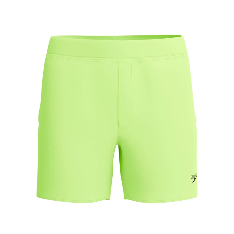 Speedo Men's Lookout Shorts | 4-Way Stretch Soft Fabric | Swim | Gym | Run | Quick Drying Shorts, Hyper Yellow/Cobalt/, S