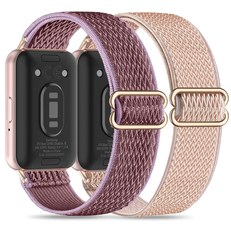EverAct Elastic Bracelet strap Replacement Watch Strap Accessories for Samsung Galaxy Fit 3 SM-R390 Nylon Sports Watch