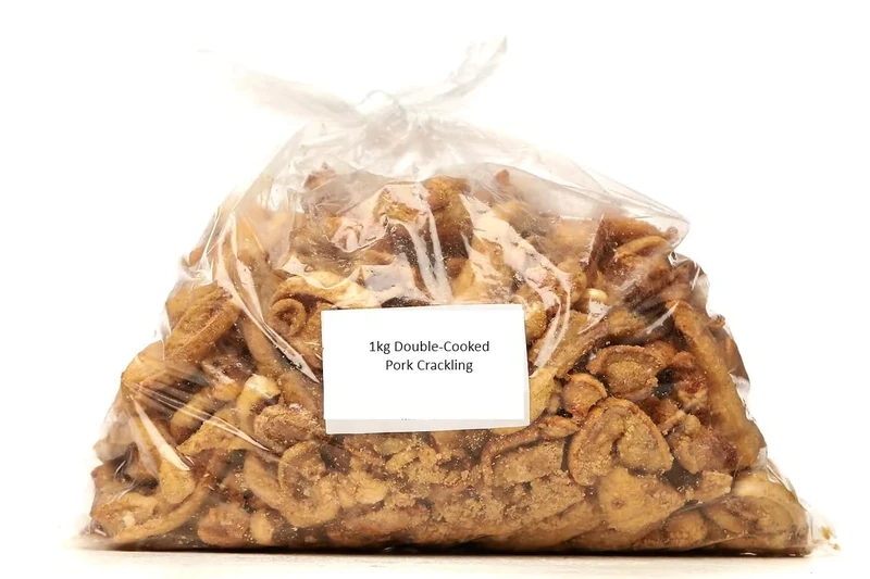 1kg Double Cooked Pork Crackling (1kg, Salted)