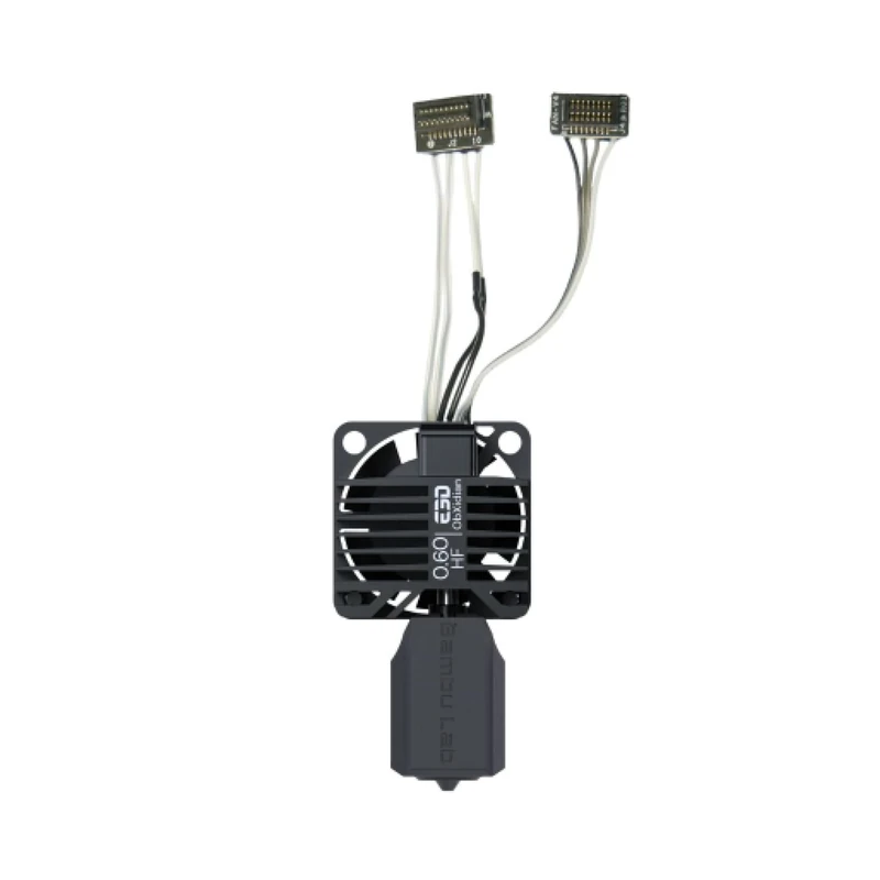 E3D High Flow ObXidian™ Bambu Lab P1P/P1S (0.6mm) Complete HotEnd, 60% Increased Flow Rate, Smooth 3D Printing, Ideal for Fiber-Filled Filaments, Bambu Approved