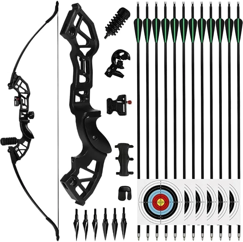NorthSpoor 40lbs Archery Recurve Bows Set,Bow and Arrow Adults,Takedown Right Hand Bow with Target Paper Suitable for Outdoor Practice