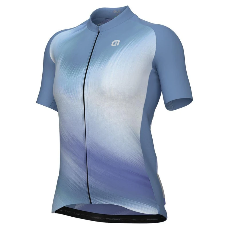 Alé Cycling Women's Off Road - Gravel Monsone Short Sleeve Jersey, Light Blue, L