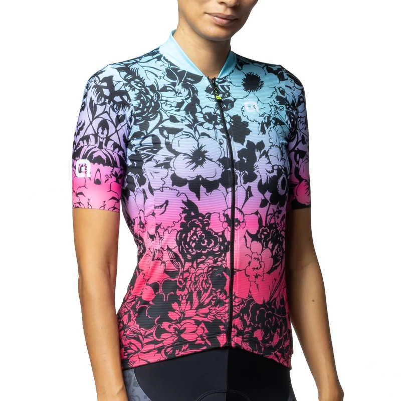 Alé Cycling Women's Pragma Nadine Short Sleeve Jersey, Black, XS