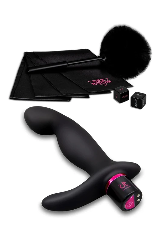 Dream Toys Sex Room Prostate Play Kit Anal Plugs Black One Size