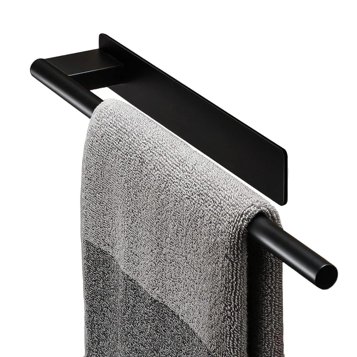 Black Towel Rail Wall Mounted - Kitchen Towel Holders Towel Rails for Bathrooms black 080502