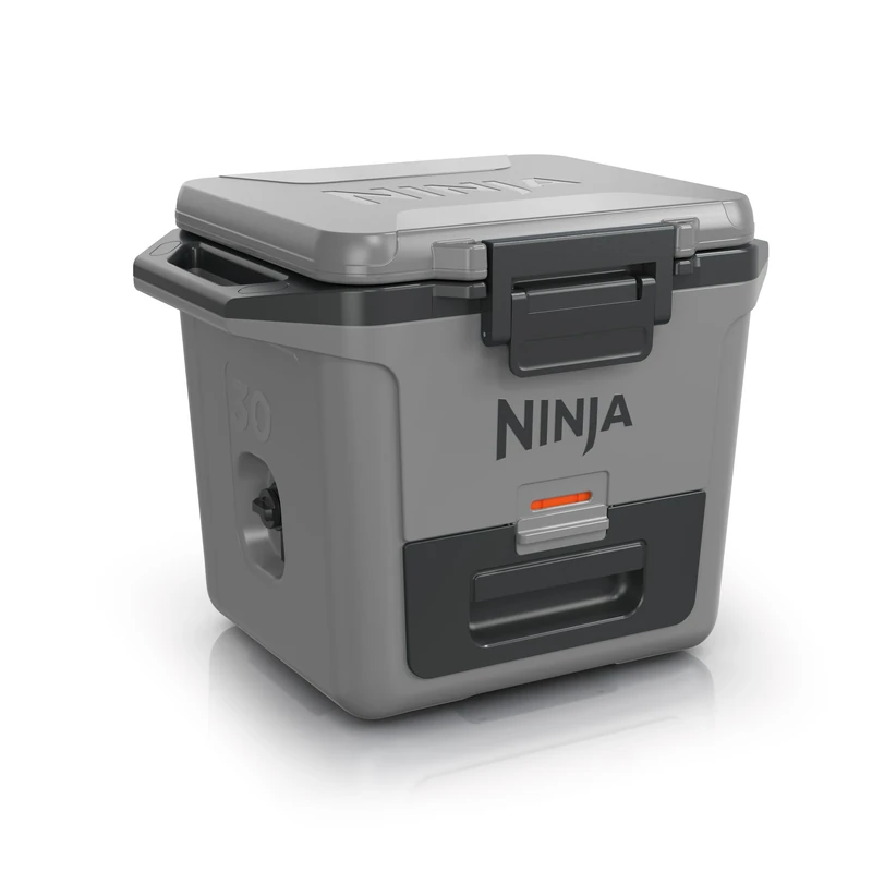Ninja FrostVault Hard Cooler 28L, Cool Box, Keeps Ice up to 5 Days, Integrated Dry Storage Drawer Refrigerator Temperature, 48 Cans, Slate Grey FB131EUGY