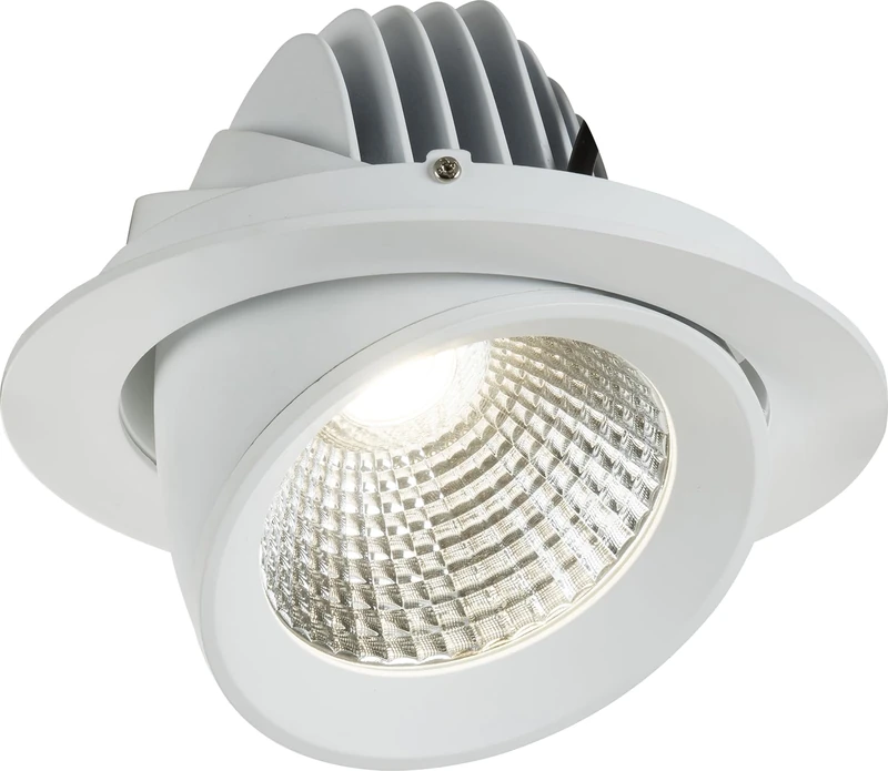 Knightsbridge Scoop Downlight, White - Image 1