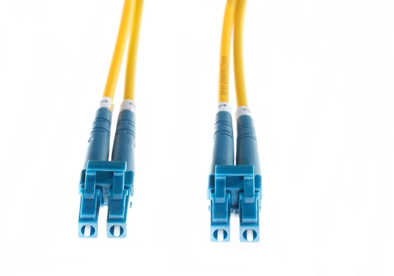4Cabling 20m LC-LC OS2 / OS1 Singlemode Fibre Optic Duplex LSZH Patch Lead 2mm Oversleeving Yellow