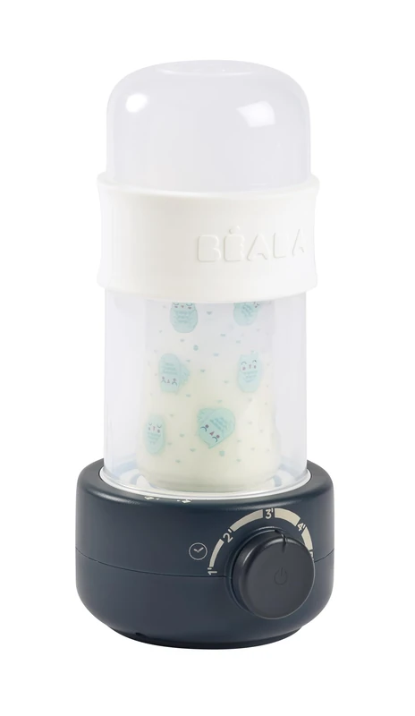BÉABA Baby Milk Second Bottle Warmer & Steriliser, Formula Milk, Night Blue
