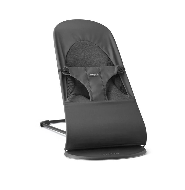 BabyBjörn Bouncer Balance Soft Woven/Jersey, Tri-Fabric, Dark Grey