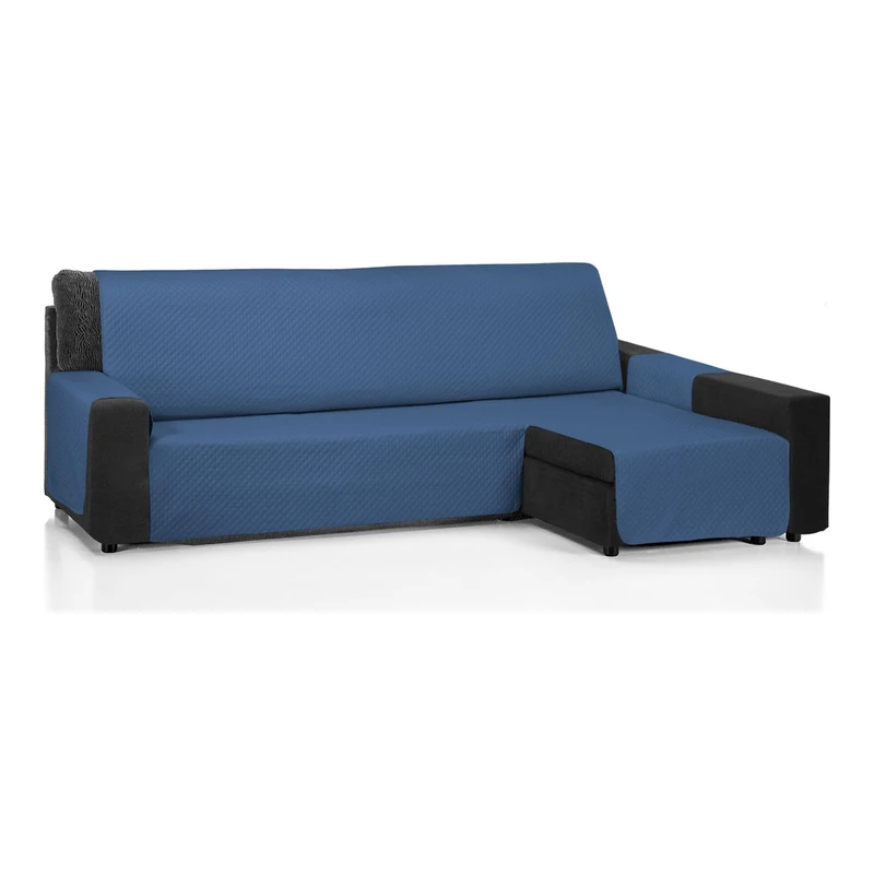 ECOMMERC3 | Chaise Long Sofa Cover 240 cm Validó para Chaise Long Arm Right and Left - Adjustable Chaise Sofa Cover - Blue