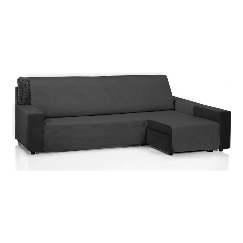 ECOMMERC3 | Chaise Long Sofa Cover 200 cm Validó para Chaise Long Arm Right and Left – Adjustable Chaise Sofa Cover Black