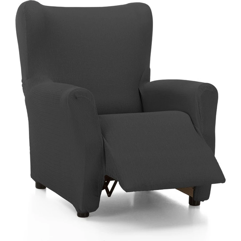 ECOMMERC3 | Full Elastic and Extra Soft Relax Armchair Cover Anthracite - Adjustable Relax Armchair Cover 100% Made in Spain