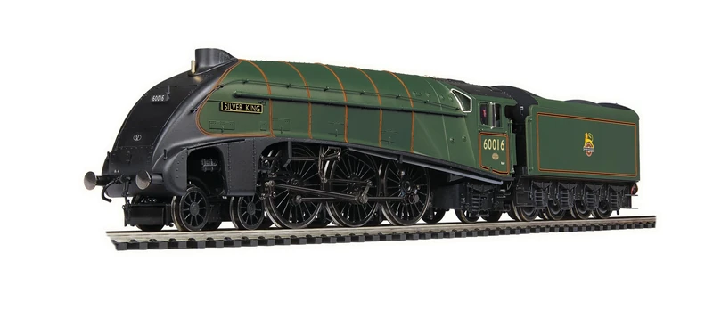 Hornby Steam Train - R30349 Dublo BR, A4 Class, 4-6-2, 60016 'Silver King' - Era 4 00 Gauge Locomotives for Train Set, Engine Models for Adults - 1:76 Scale Model Gift
