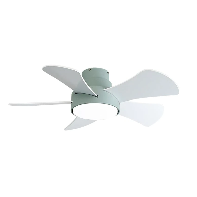 Eden pulse Fan 25W DC Green, 5 Blades, Reversible White/Beech, 6 Speed, 3000-4000-6000K, 82D, Remote, Memory and Timer for Home Use.