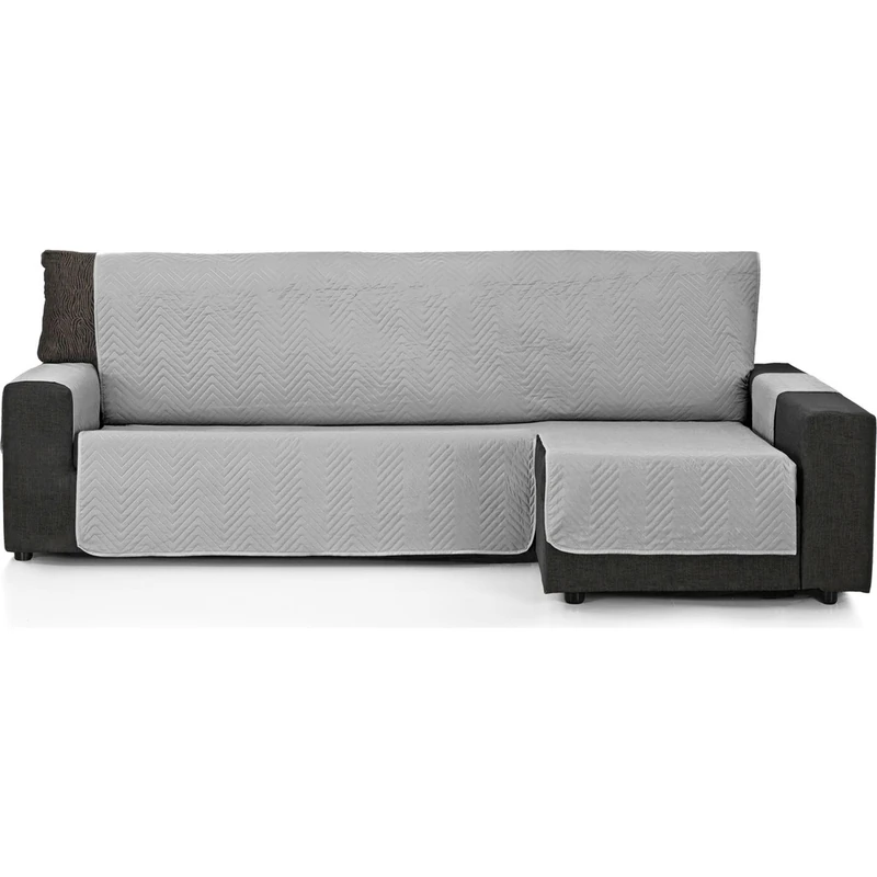 ECOMMERC3 | Chaise Long Sofa Cover 240 cm Validó for Chaise Long Arm Right and Left – Adjustable Chaise Sofa Cover Colour Pearl - Image 1