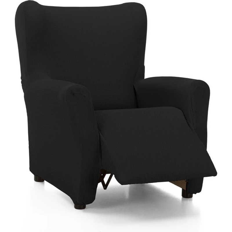 ECOMMERC3 | Full Elastic and Extra Soft Relax Armchair Cover Black - Adjustable Relax Armchair Cover 100% Made in Spain