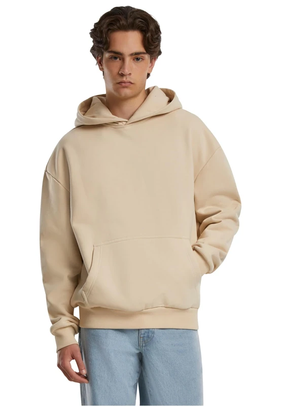 Urban Classics Men's Hooded Sweatshirt, sand, 4XL - Image 1