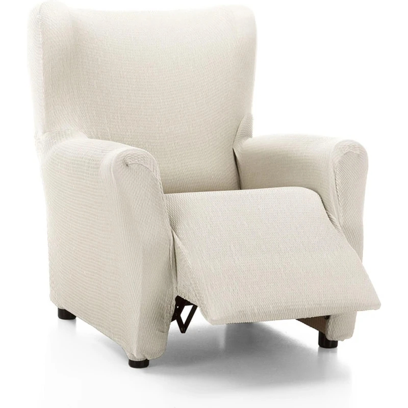ECOMMERC3 | Ivory Extra Soft Elastic Full Relax Armchair Cover - Adjustable Relax Armchair Cover 100% Made in Spain