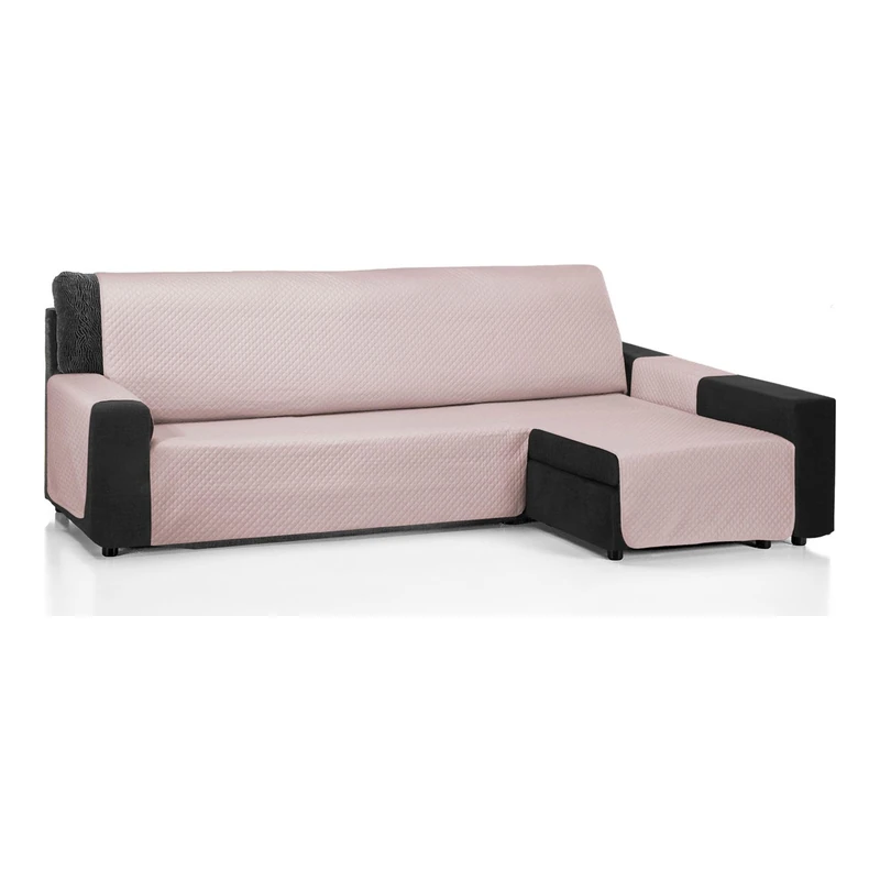 ECOMMERC3 | Chaise Long Sofa Cover 280 cm Validó para Chaise Long Arm Right and Left - Adjustable Chaise Sofa Cover - Salmon Colour