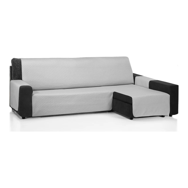 ECOMMERC3 | Chaise Long Sofa Cover 200 cm Validó para Chaise Long Arm Right and Left - Adjustable Chaise Sofa Cover - Grey