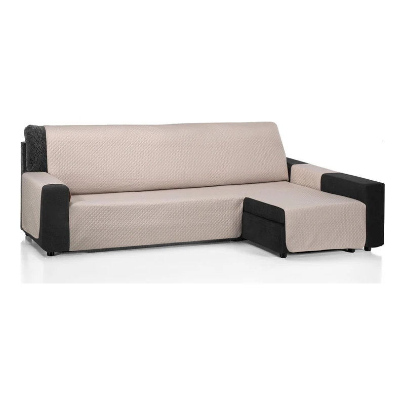 ECOMMERC3 | Chaise Long Sofa Cover 240 cm Validó para Chaise Long Arm Right and Left - Adjustable Chaise Sofa Cover - Linen Colour