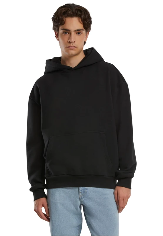 Urban Classics Men's Hooded Sweatshirt, black, 4XL