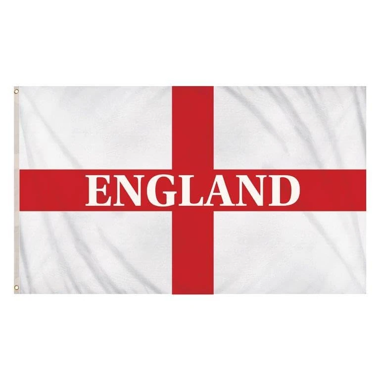 HENBRANDT George's Cross England Flag - 5ft x 3ft, Metal Eyelets
