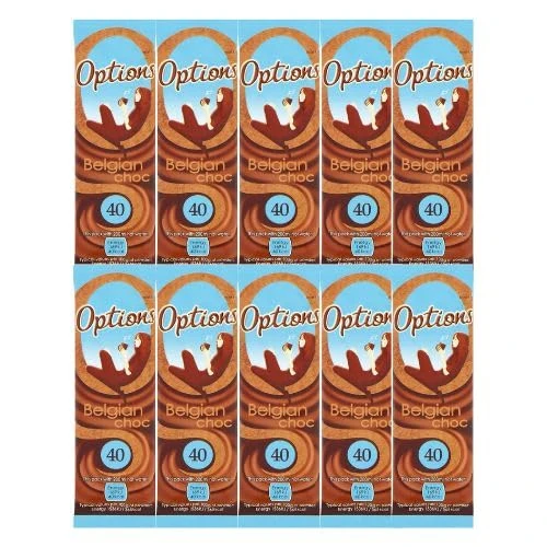 Options Belgian Chocolate Sachet Bundle - (Pack of 10 x 11g) by Shop4Choice