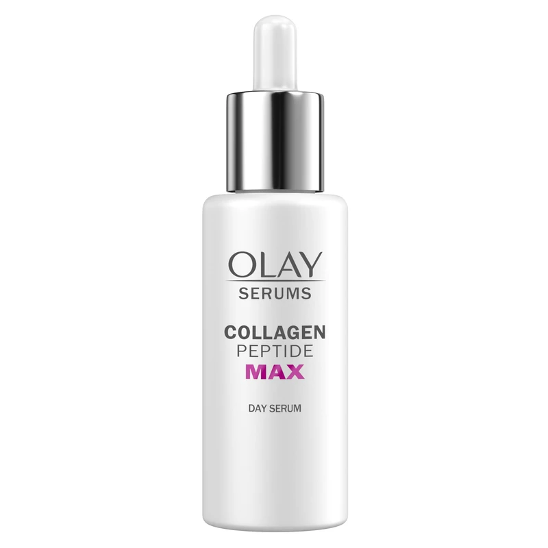 Olay Collagen Peptide MAX Serum for Face, Skincare with Niacinamide 99% Purity & +50% Glycerin, Anti Ageing Menopausal Skin Care: Strengthens, Restores, Hydrates, 40ml vs Collagen Serum