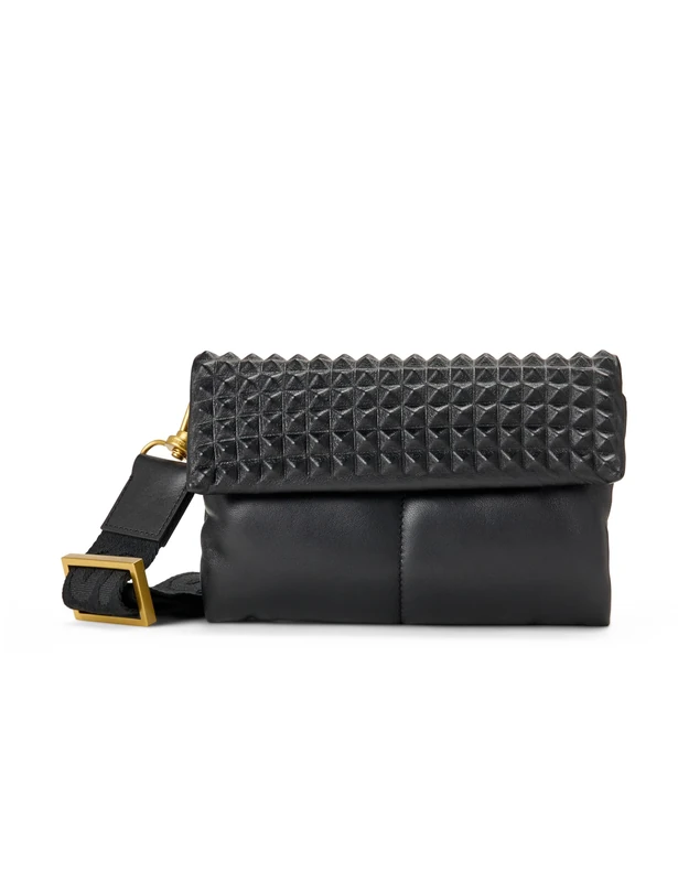 AllSaints Women's Ezra Stud Crossbody, Black, S
