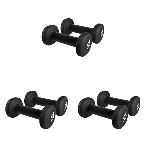 Set of Peloton Light Weights | 3 Sets of Two Sweat-Proof Weights with Nonslip Grip, Designed to Fit in the Back of Peloton Bike and Bike+ - includes 1lb, 2lb and 3lb Light Weights