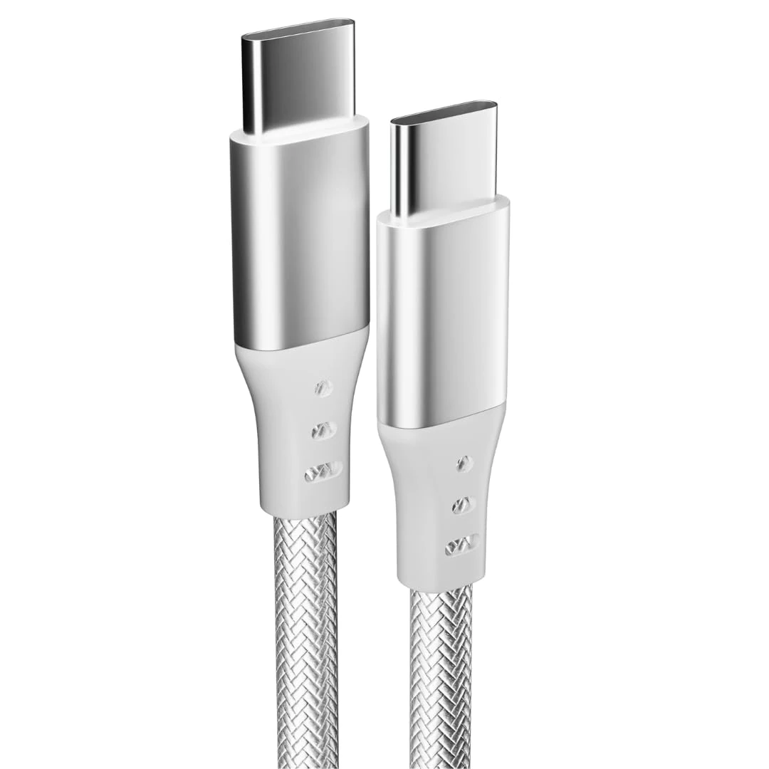 USB C to USB C Cable Fast Charging [2M] 60W Type C to Type C Cable C to C Charger Lead for iPhone 15 Pro Max Plus MacBook Air/Pro iPad Pro/Air Samsung Galaxy S23/S22/S21 Google Pixel 8/7 Switch