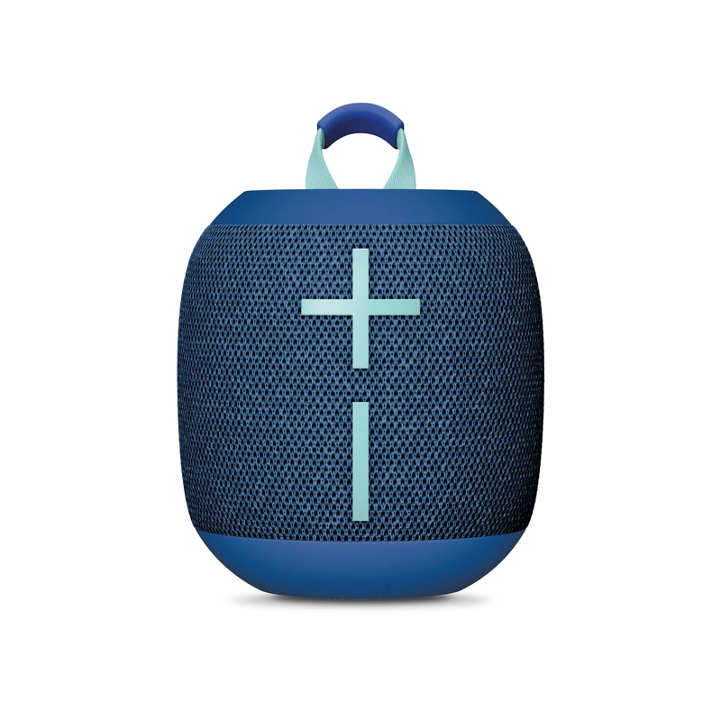 Ultimate Ears Wonderboom 4 portable waterproof bluetooth speaker with big bass and 360-degree sound, dustproof floating speaker with 40 m (131ft) range - Blue